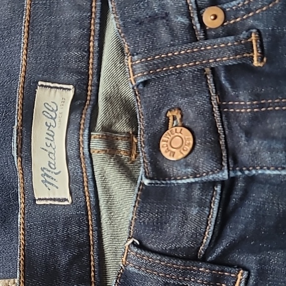 Madewell Skinny Skinny Crop Dark Wash Jeans - Picture 5 of 7